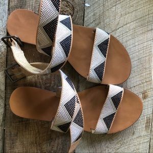 Target black and white mossimo strappy sandals